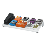 White Aluminum Pedal Board; Large w/ Carry Bag
