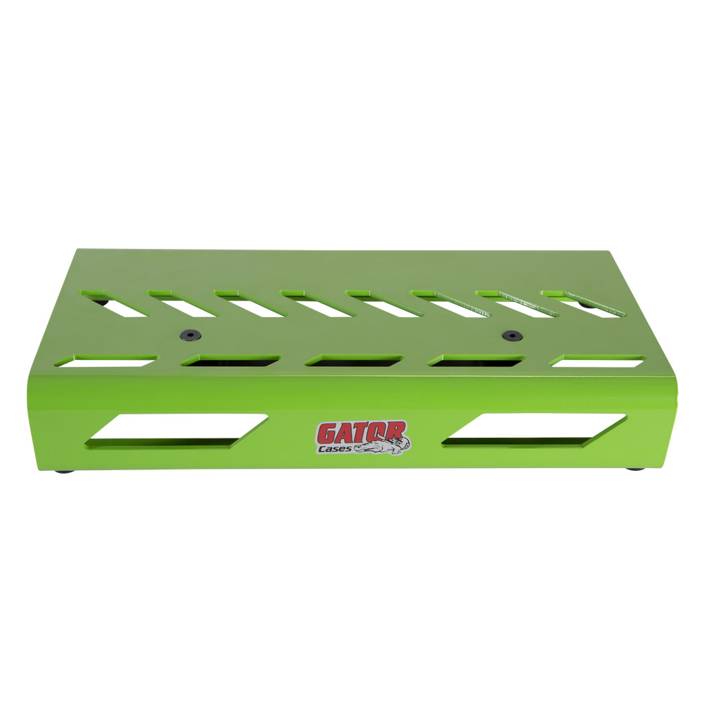 Green Aluminum Pedal Board; Small w/ Carry Bag