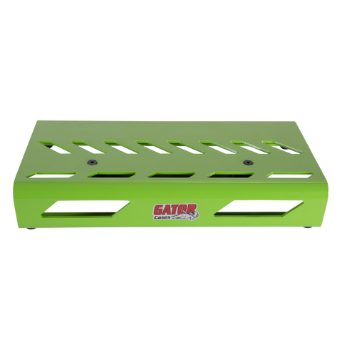 Green Aluminum Pedal Board; Small w/ Carry Bag