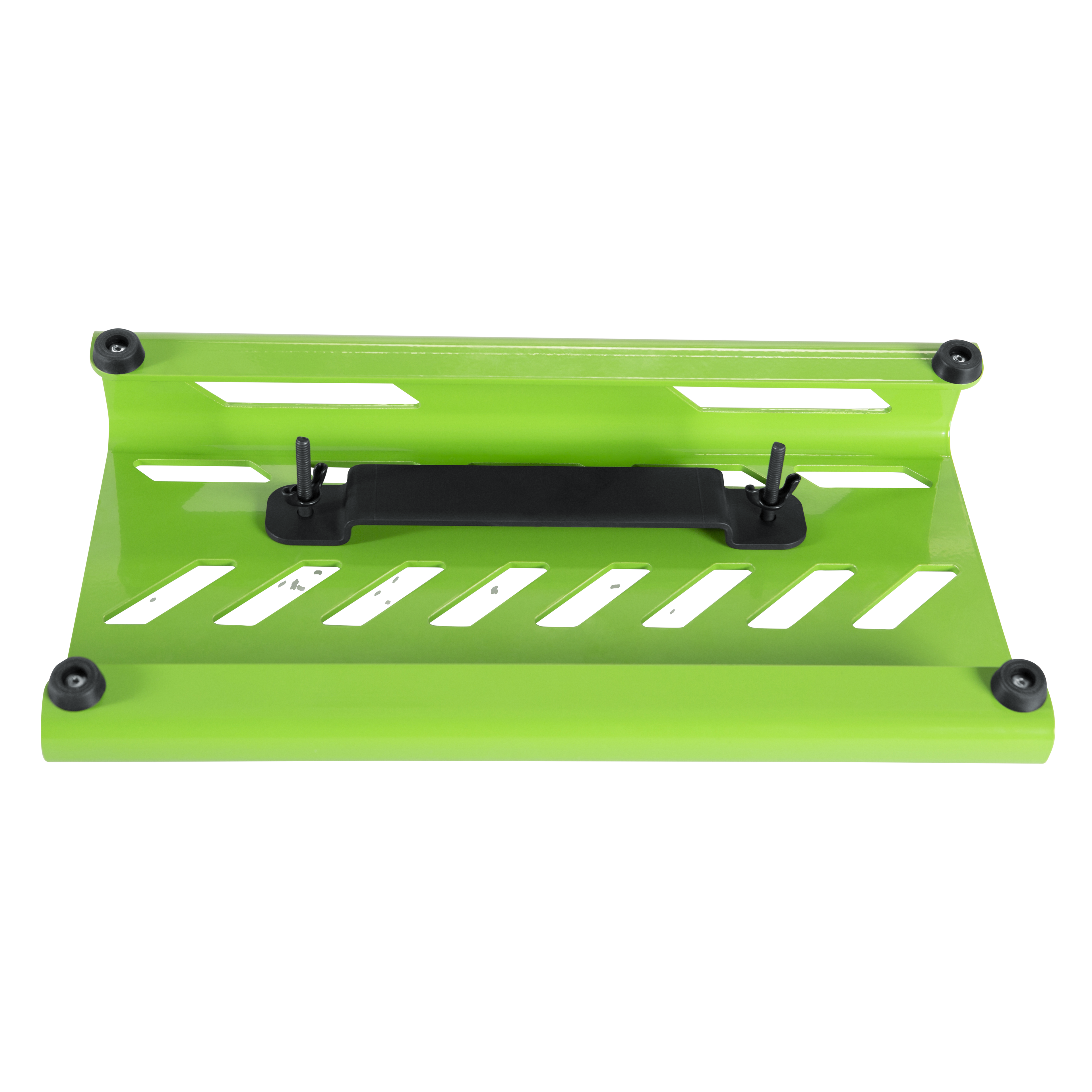 Green Aluminum Pedal Board; Small w/ Carry Bag