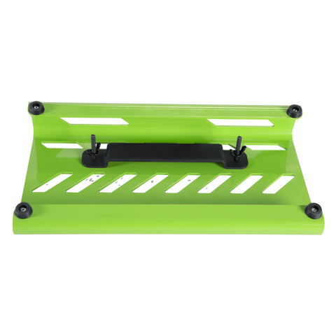 Green Aluminum Pedal Board; Small w/ Carry Bag