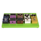 Green Aluminum Pedal Board; Small w/ Carry Bag