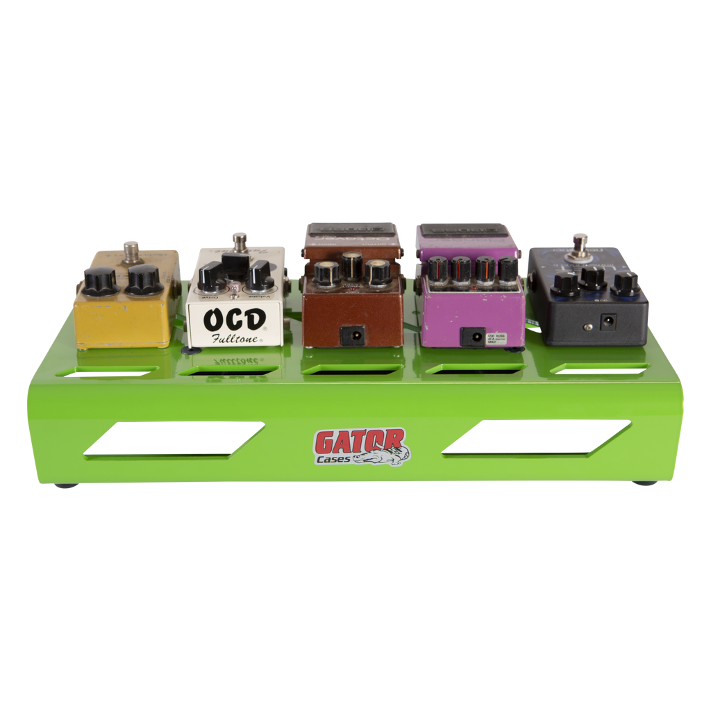 Green Aluminum Pedal Board; Small w/ Carry Bag