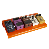 Orange Aluminum Pedal Board; Small w/ Carry Bag