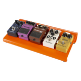 Orange Aluminum Pedal Board; Small w/ Carry Bag