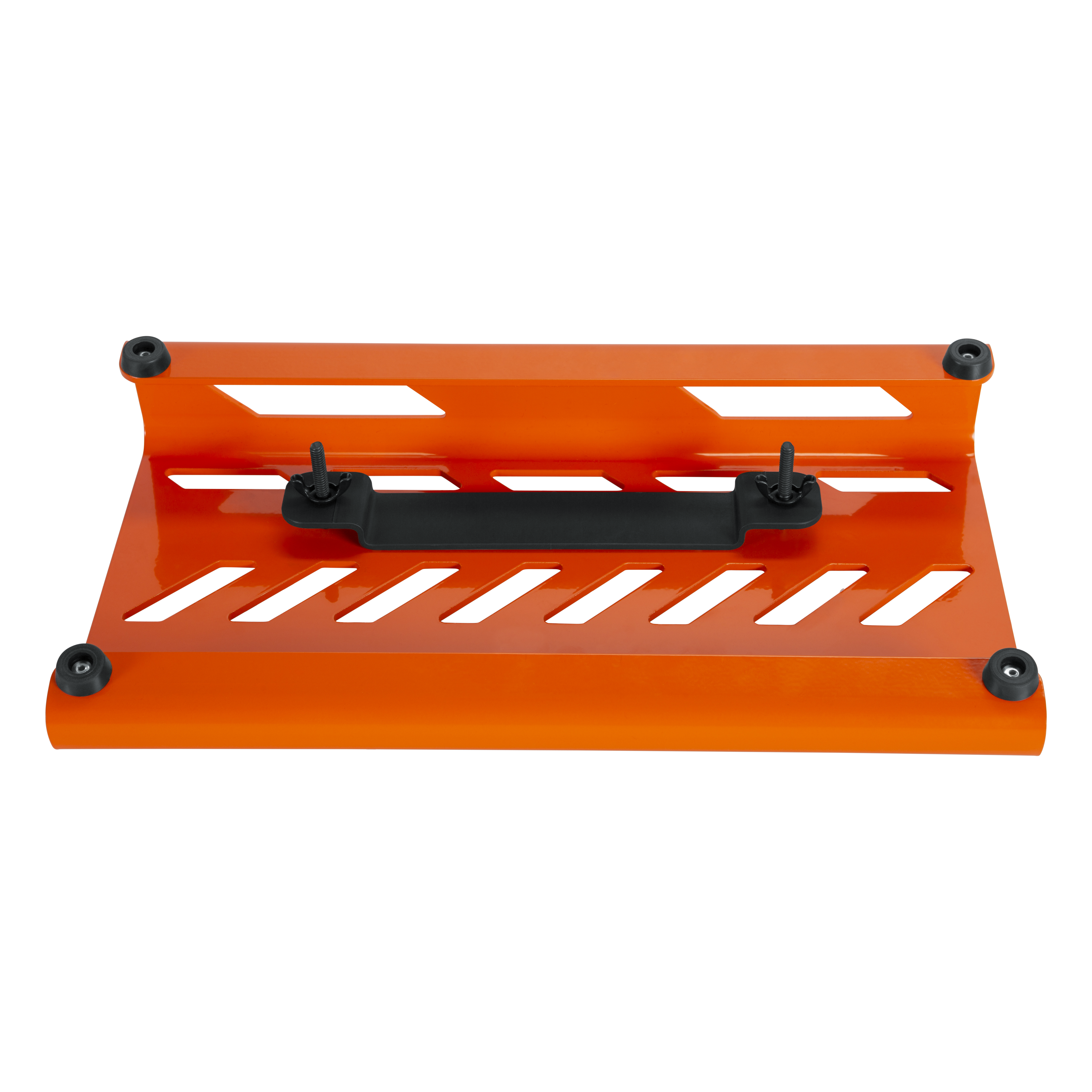 Orange Aluminum Pedal Board; Small w/ Carry Bag