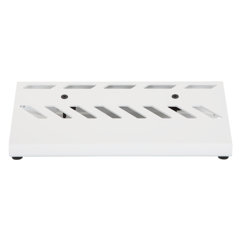 White Aluminum Pedal Board; Small w/ Carry Bag