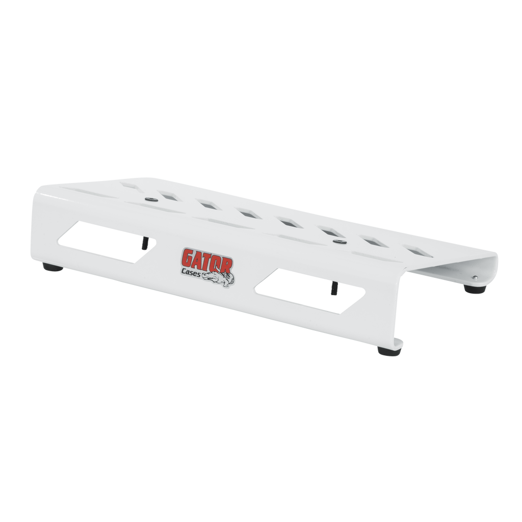 White Aluminum Pedal Board; Small w/ Carry Bag