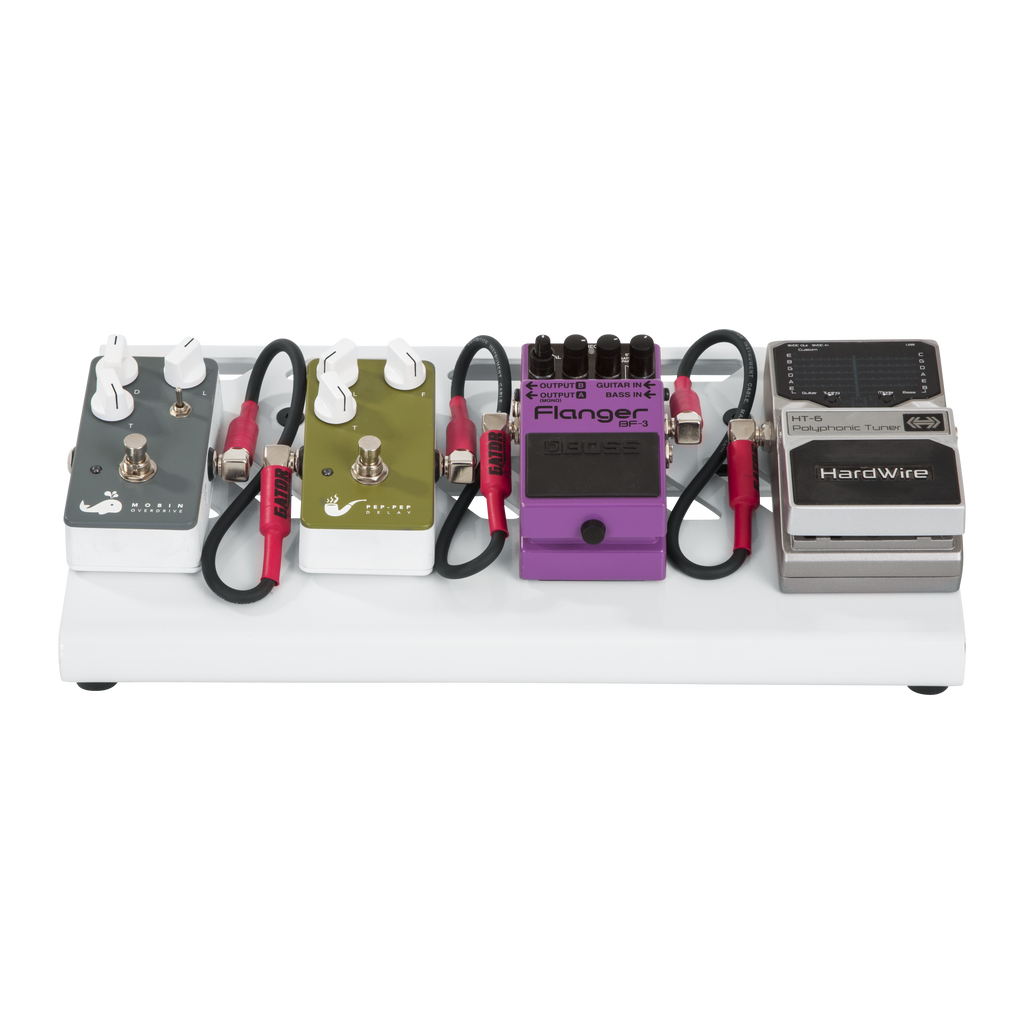 White Aluminum Pedal Board; Small w/ Carry Bag
