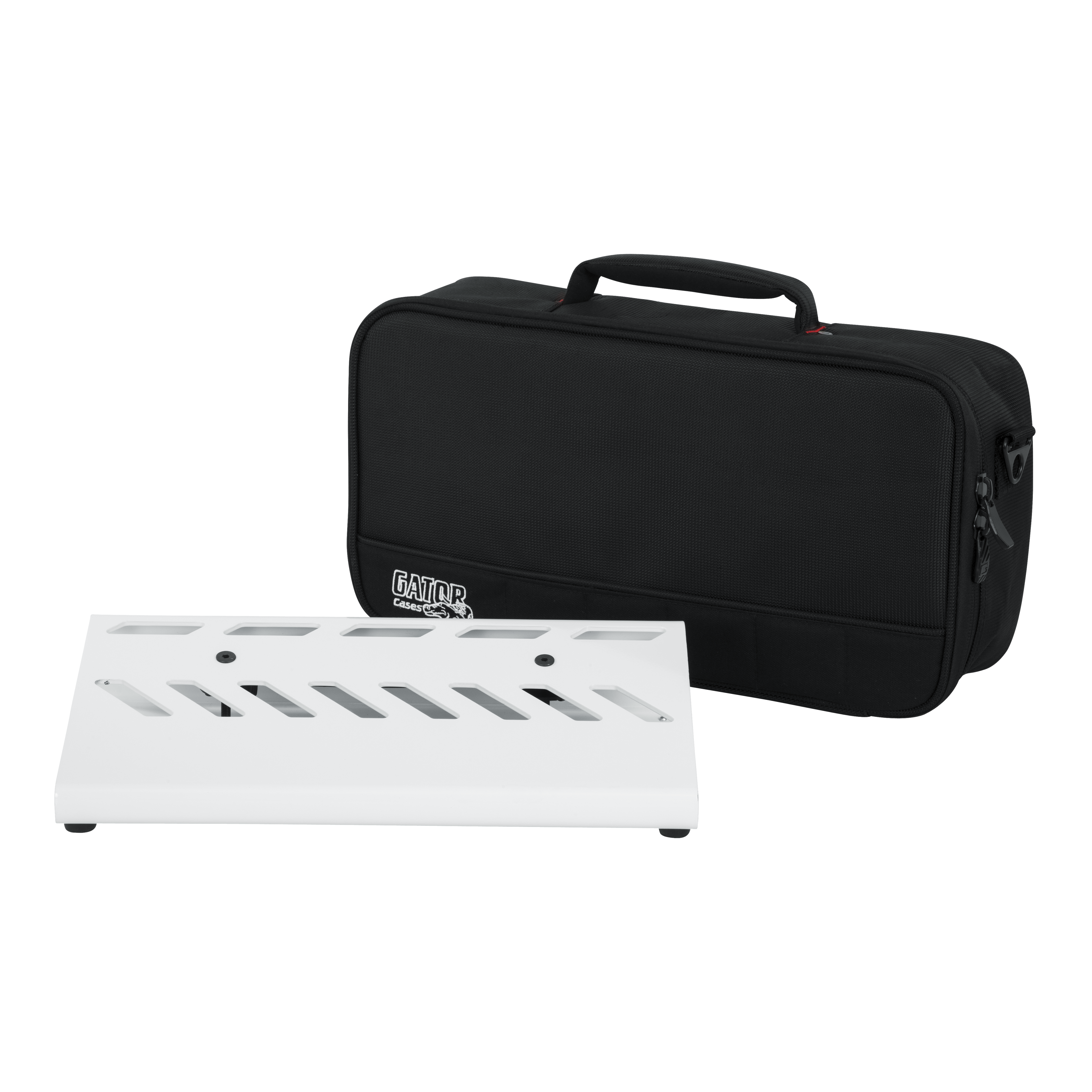 White Aluminum Pedal Board; Small w/ Carry Bag