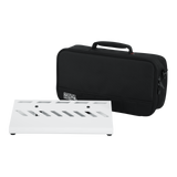 White Aluminum Pedal Board; Small w/ Carry Bag
