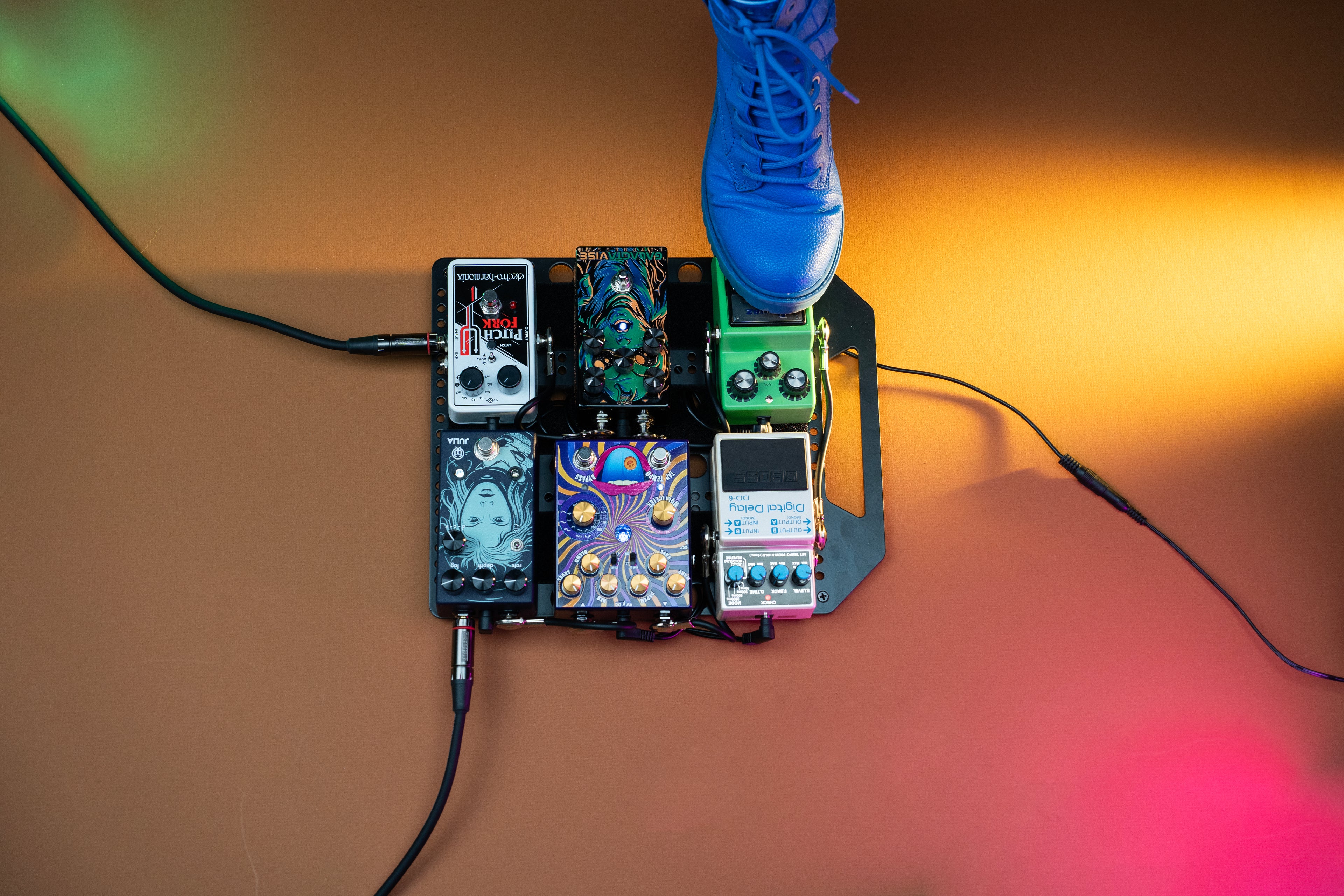 Metal pedalboard design to fit in most Gator Case