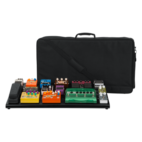 Black Aluminum Pedal Board; XL w/ Carry Bag