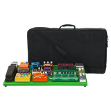 Green Aluminum Pedal Board; XL w/ Carry Bag