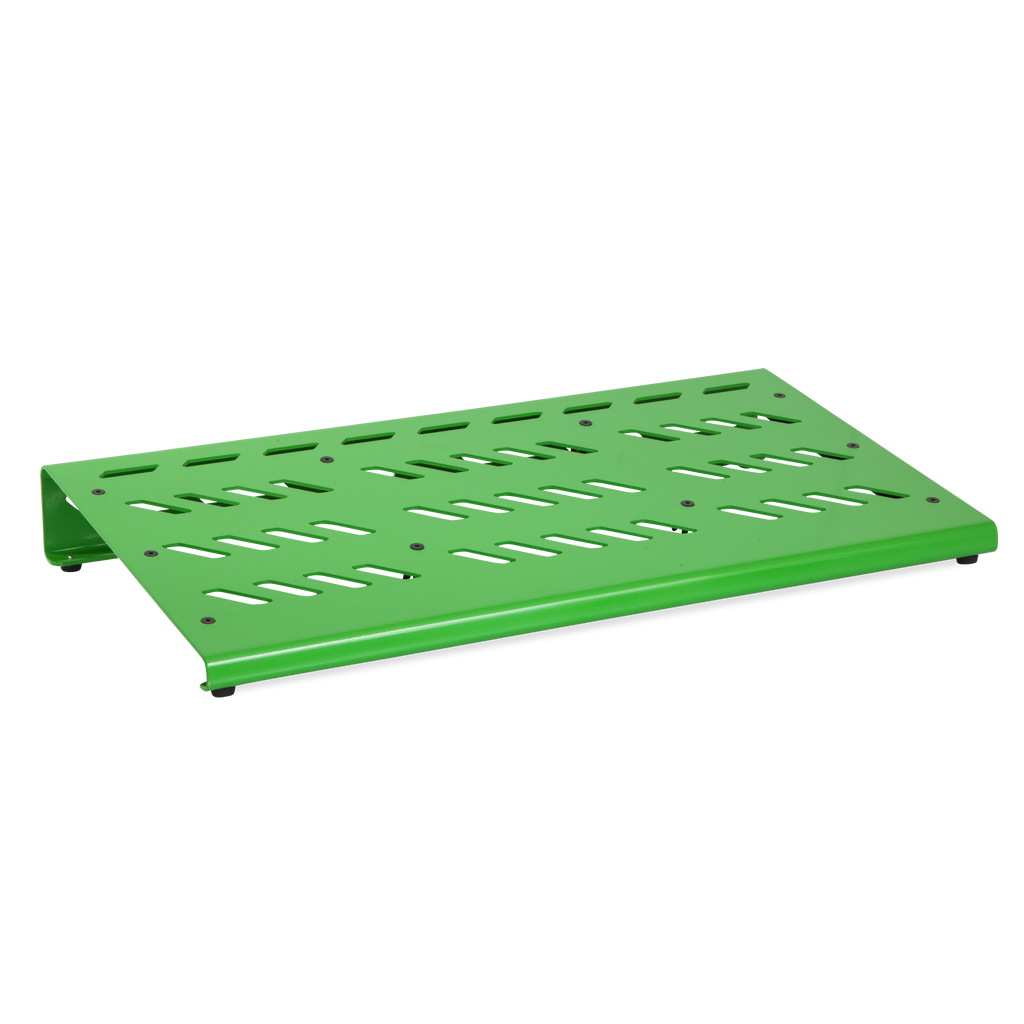 Green Aluminum Pedal Board; XL w/ Carry Bag