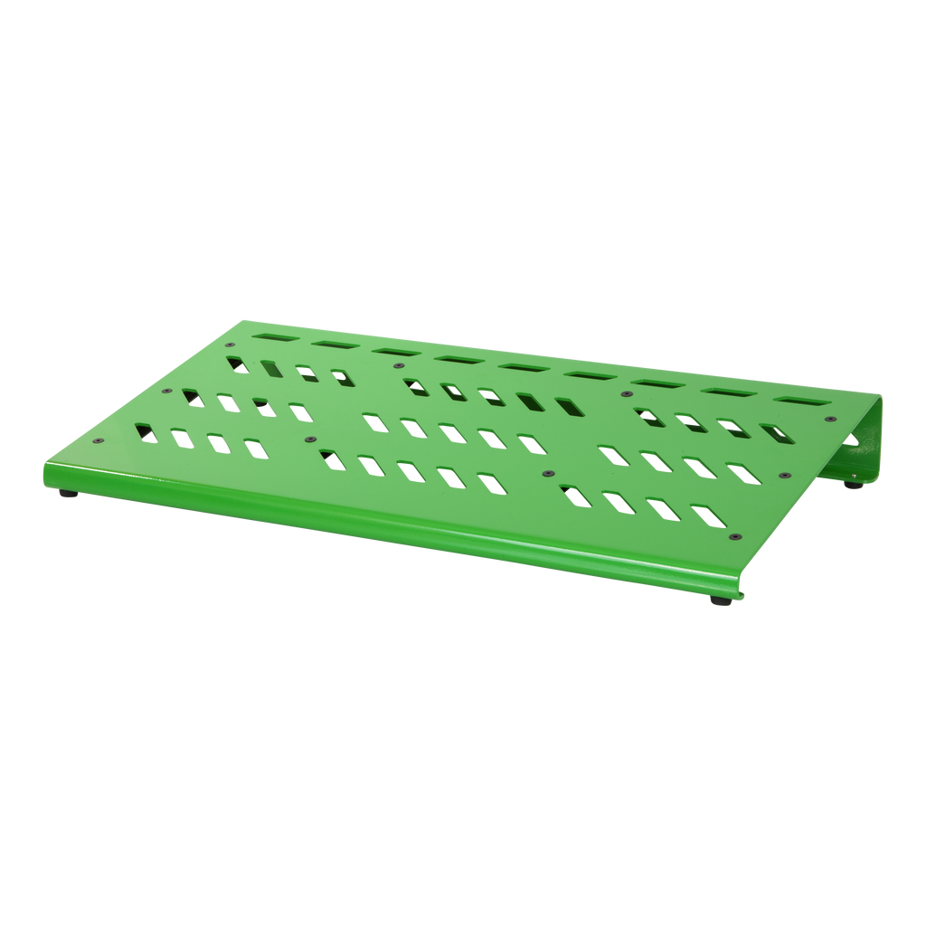 Green Aluminum Pedal Board; XL w/ Carry Bag