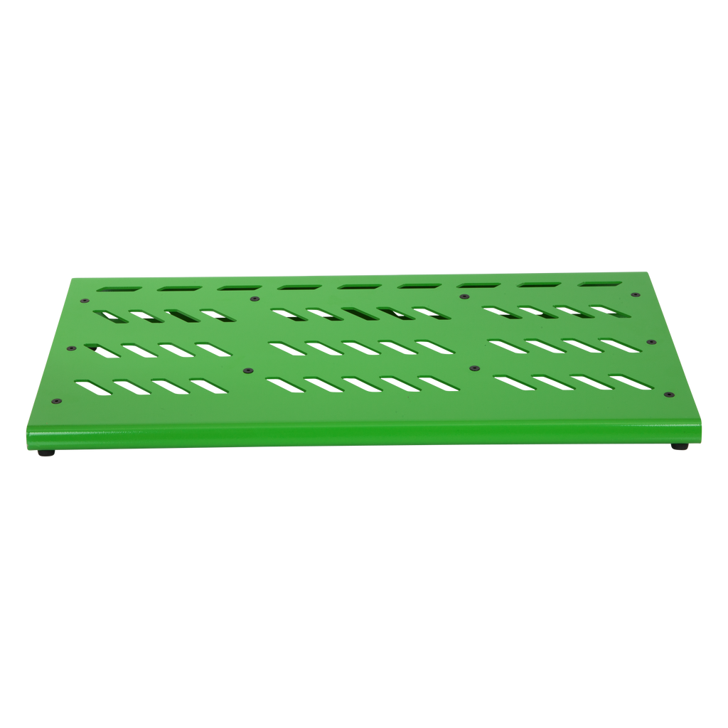 Green Aluminum Pedal Board; XL w/ Carry Bag