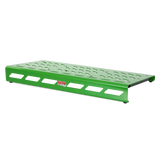 Green Aluminum Pedal Board; XL w/ Carry Bag