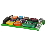 Green Aluminum Pedal Board; XL w/ Carry Bag