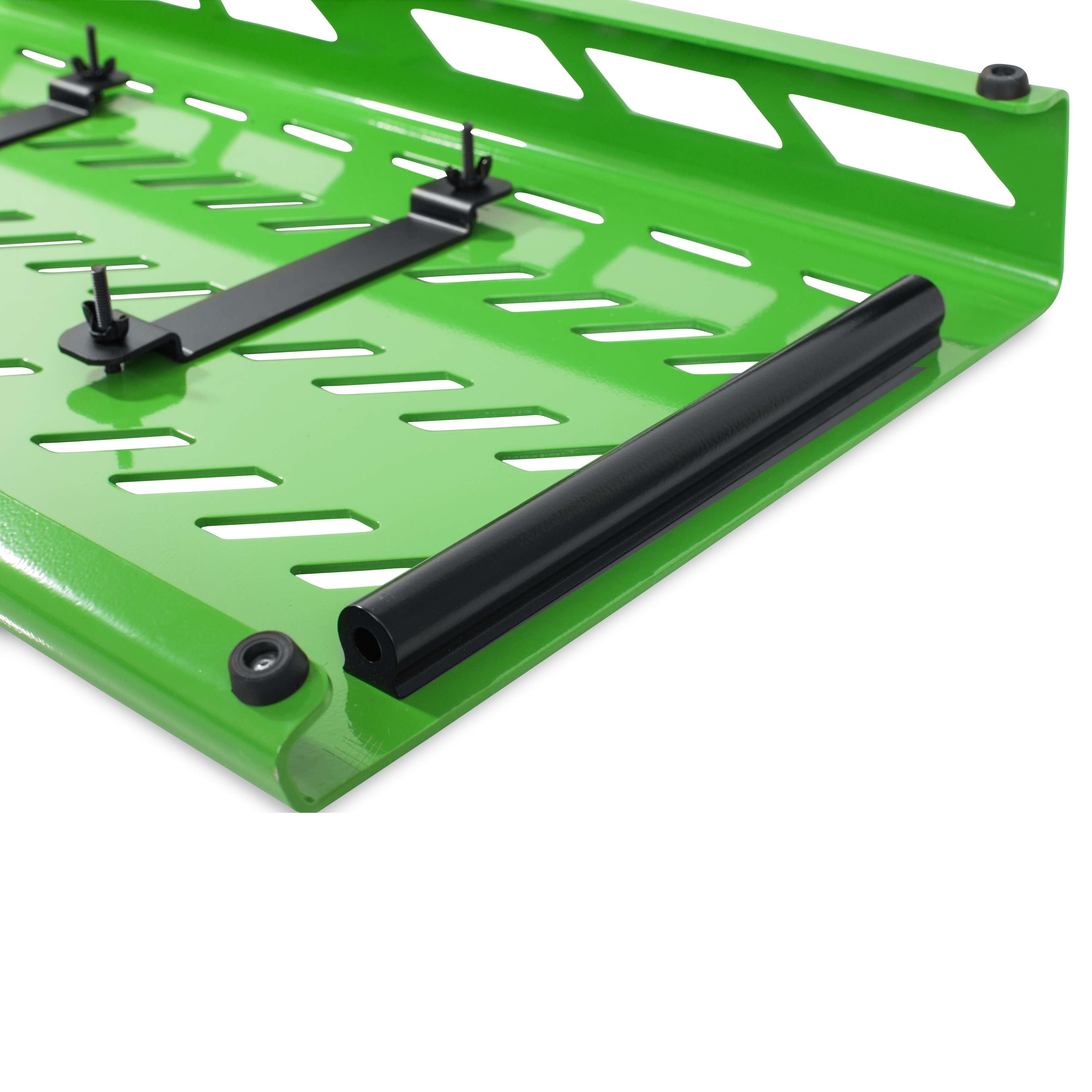 Green Aluminum Pedal Board; XL w/ Carry Bag
