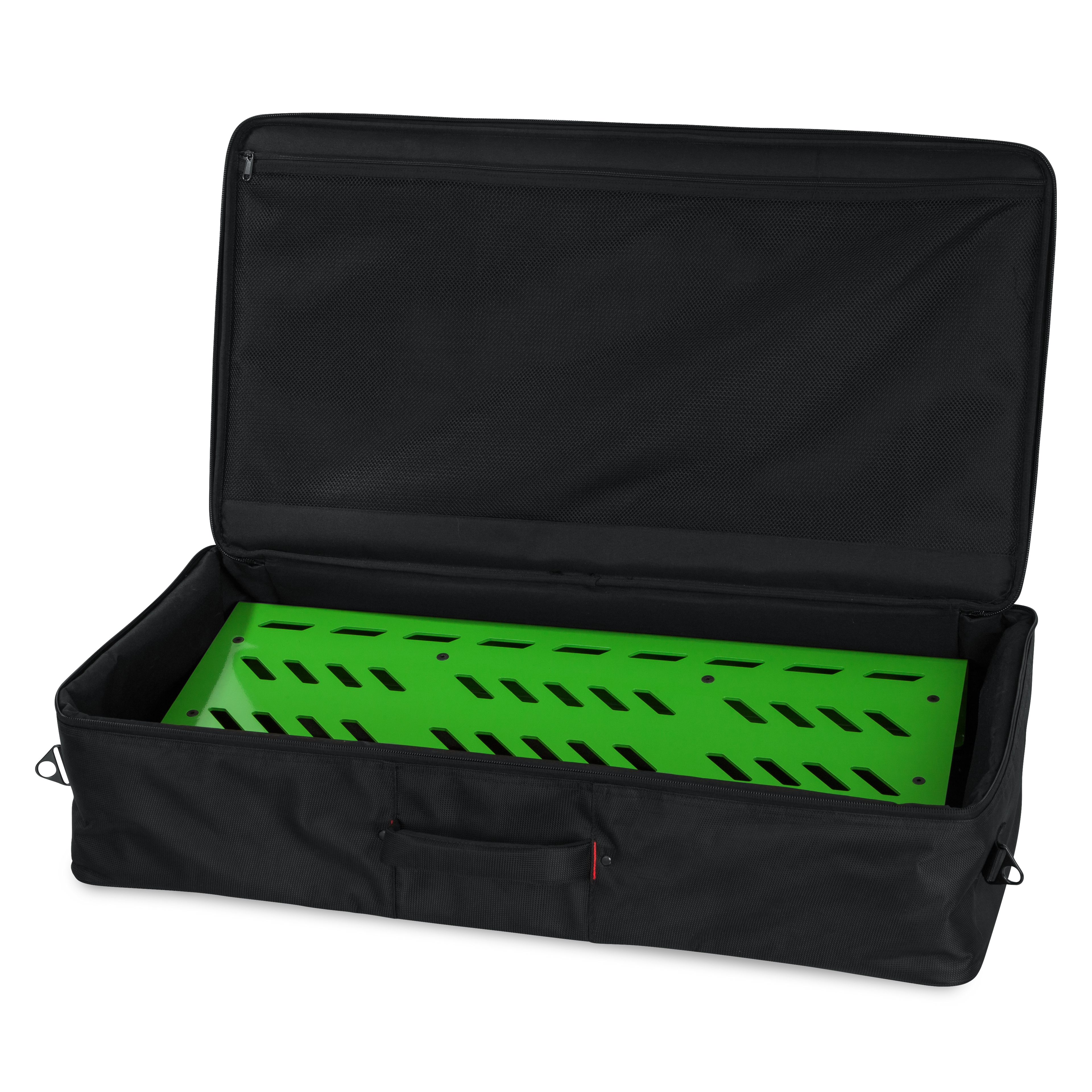 Green Aluminum Pedal Board; XL w/ Carry Bag