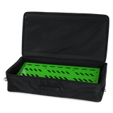 Green Aluminum Pedal Board; XL w/ Carry Bag