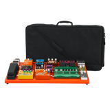 Orange Aluminum Pedal Board; XL w/ Carry Bag