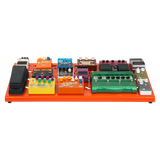 Orange Aluminum Pedal Board; XL w/ Carry Bag