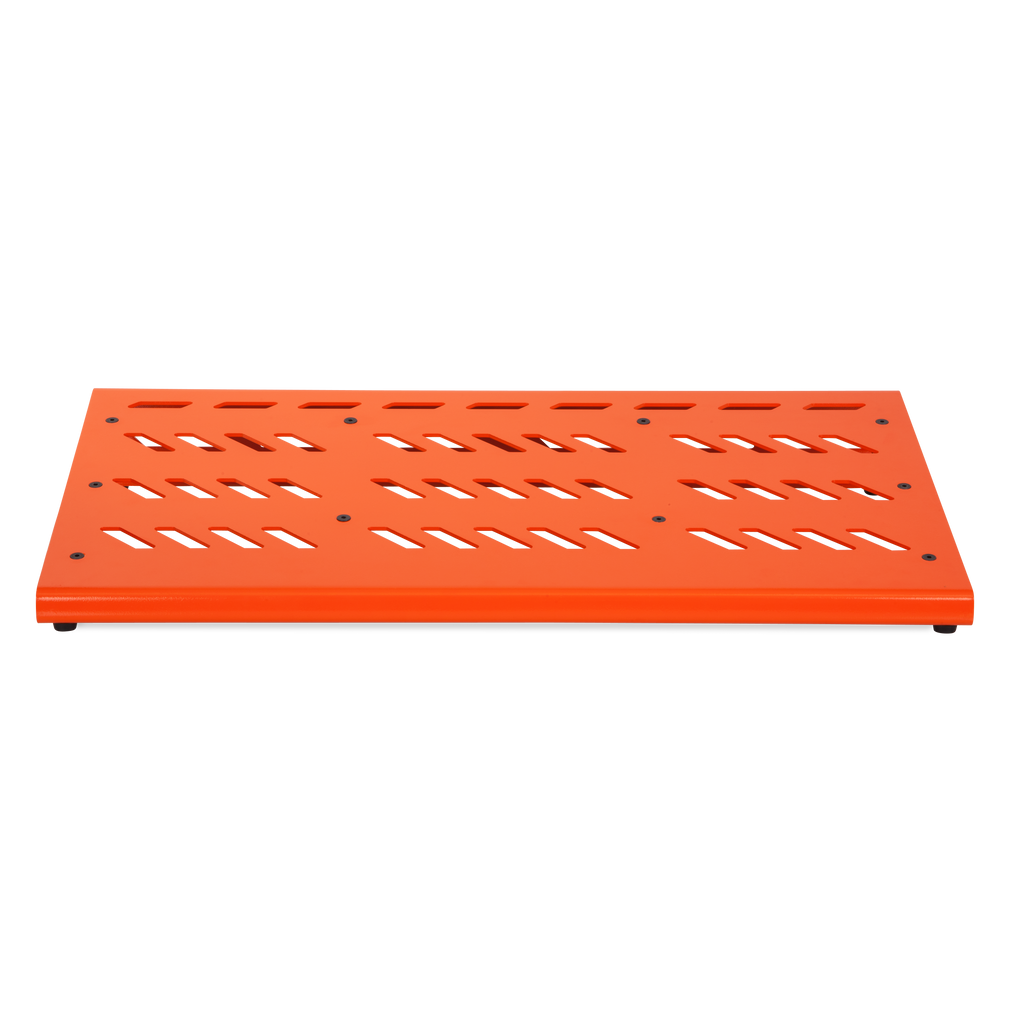 Orange Aluminum Pedal Board; XL w/ Carry Bag