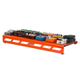 Orange Aluminum Pedal Board; XL w/ Carry Bag