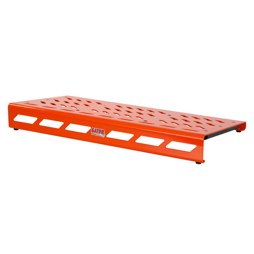 Orange Aluminum Pedal Board; XL w/ Carry Bag