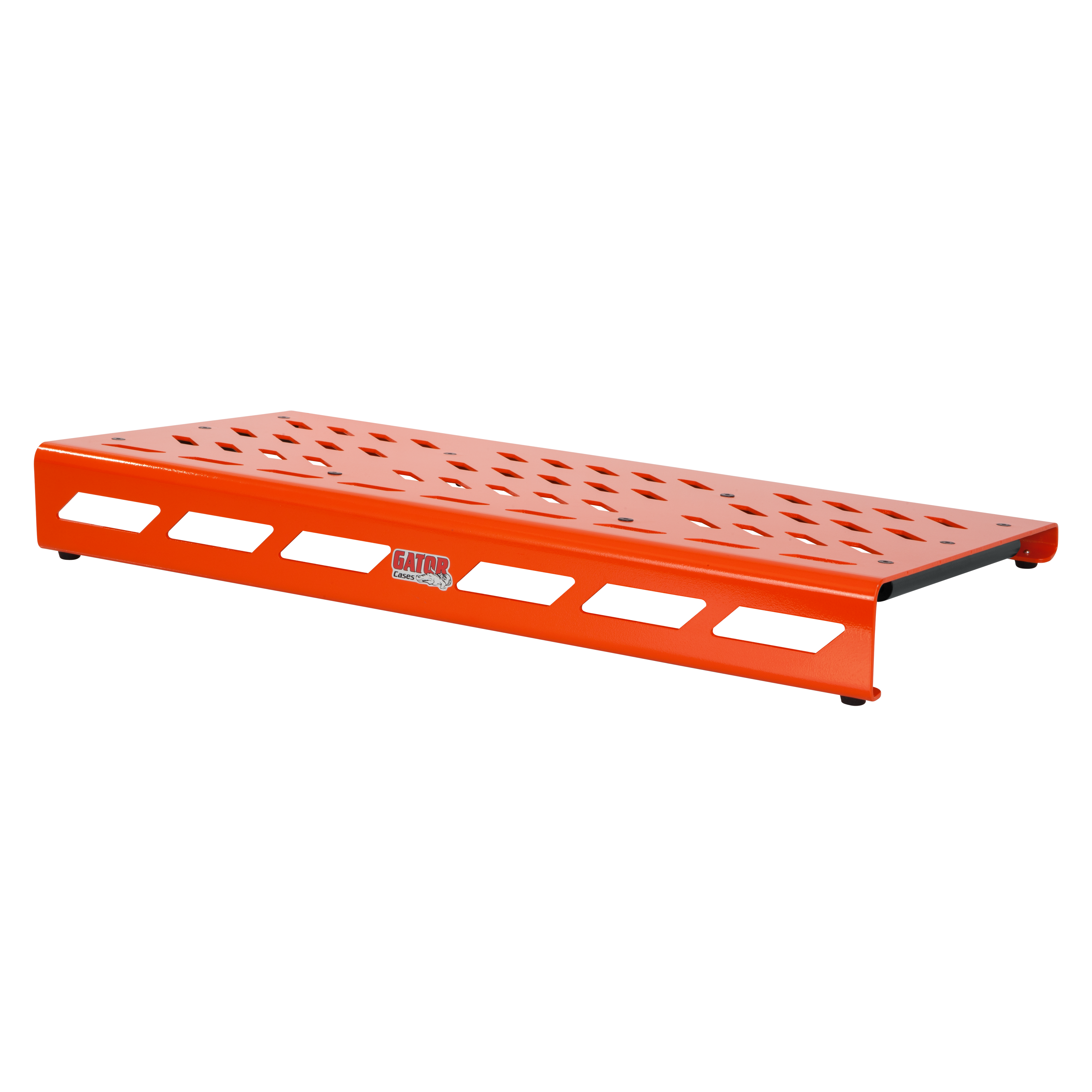 Orange Aluminum Pedal Board; XL w/ Carry Bag