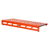 Orange Aluminum Pedal Board; XL w/ Carry Bag