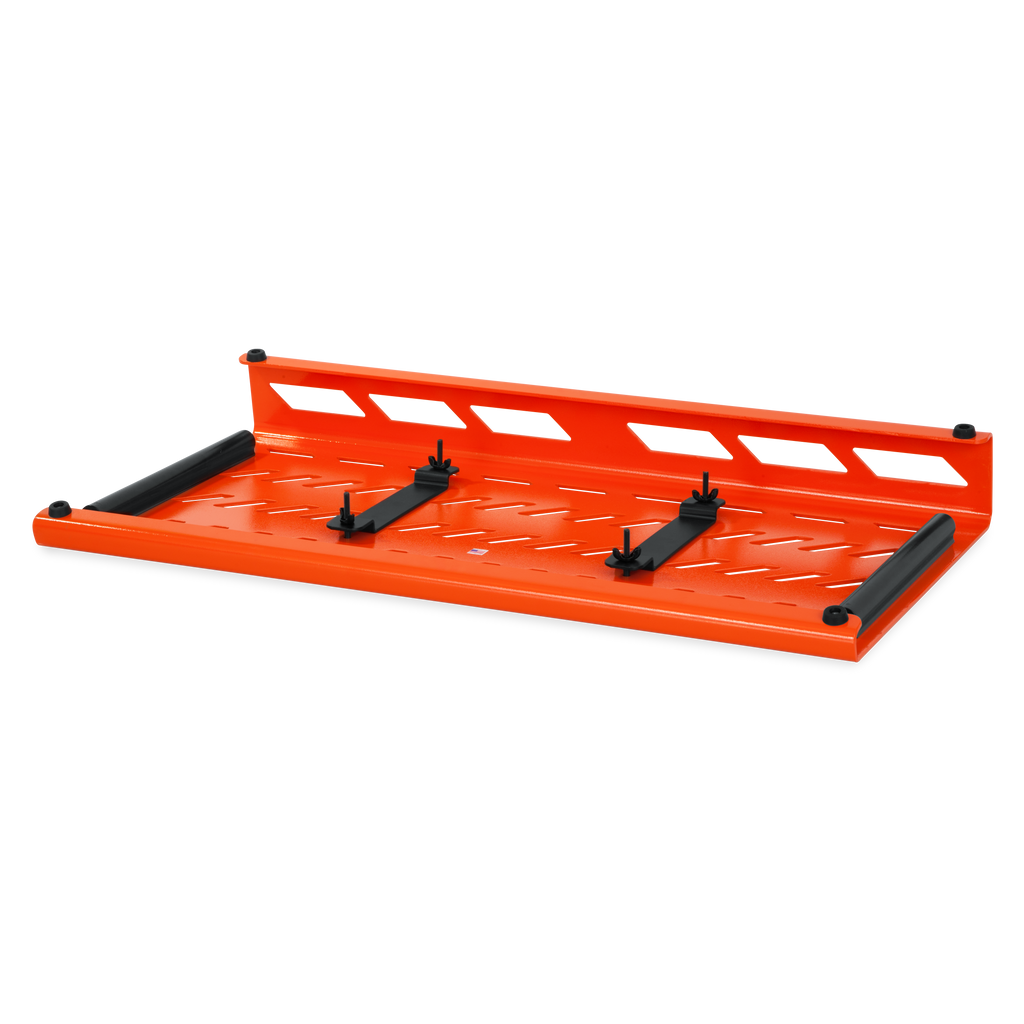 Orange Aluminum Pedal Board; XL w/ Carry Bag