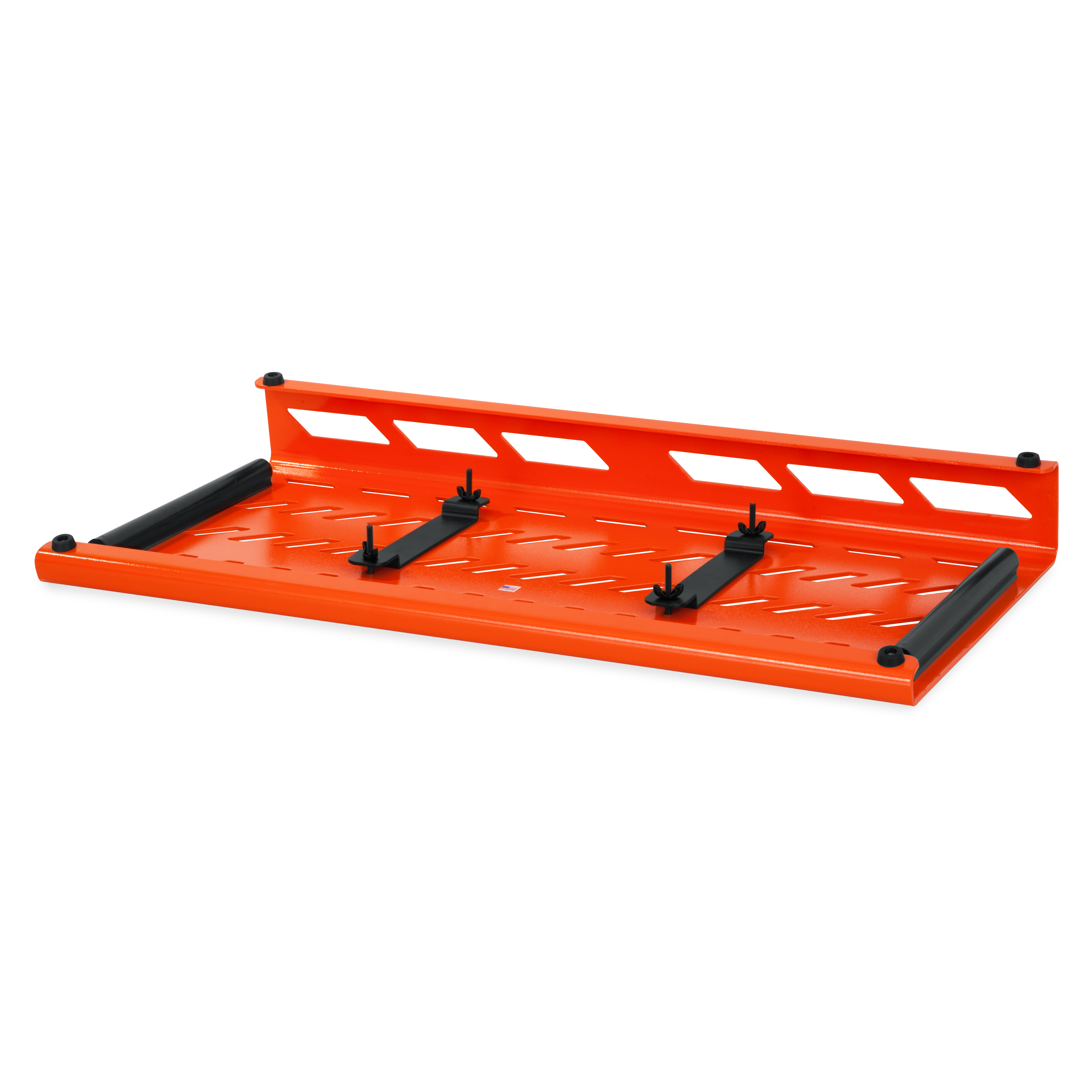 Orange Aluminum Pedal Board; XL w/ Carry Bag