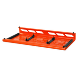 Orange Aluminum Pedal Board; XL w/ Carry Bag