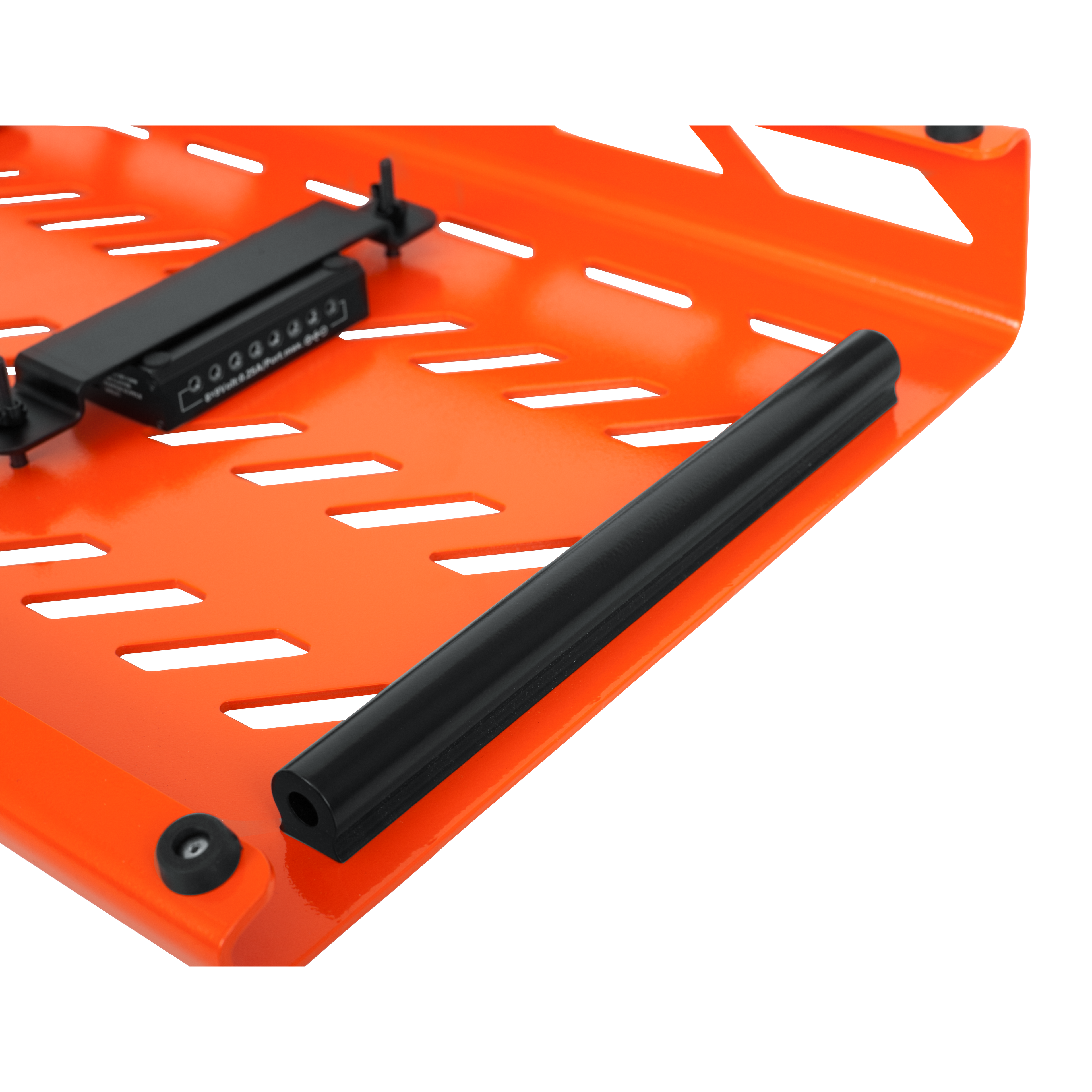 Orange Aluminum Pedal Board; XL w/ Carry Bag