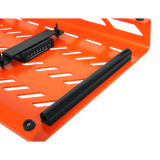 Orange Aluminum Pedal Board; XL w/ Carry Bag