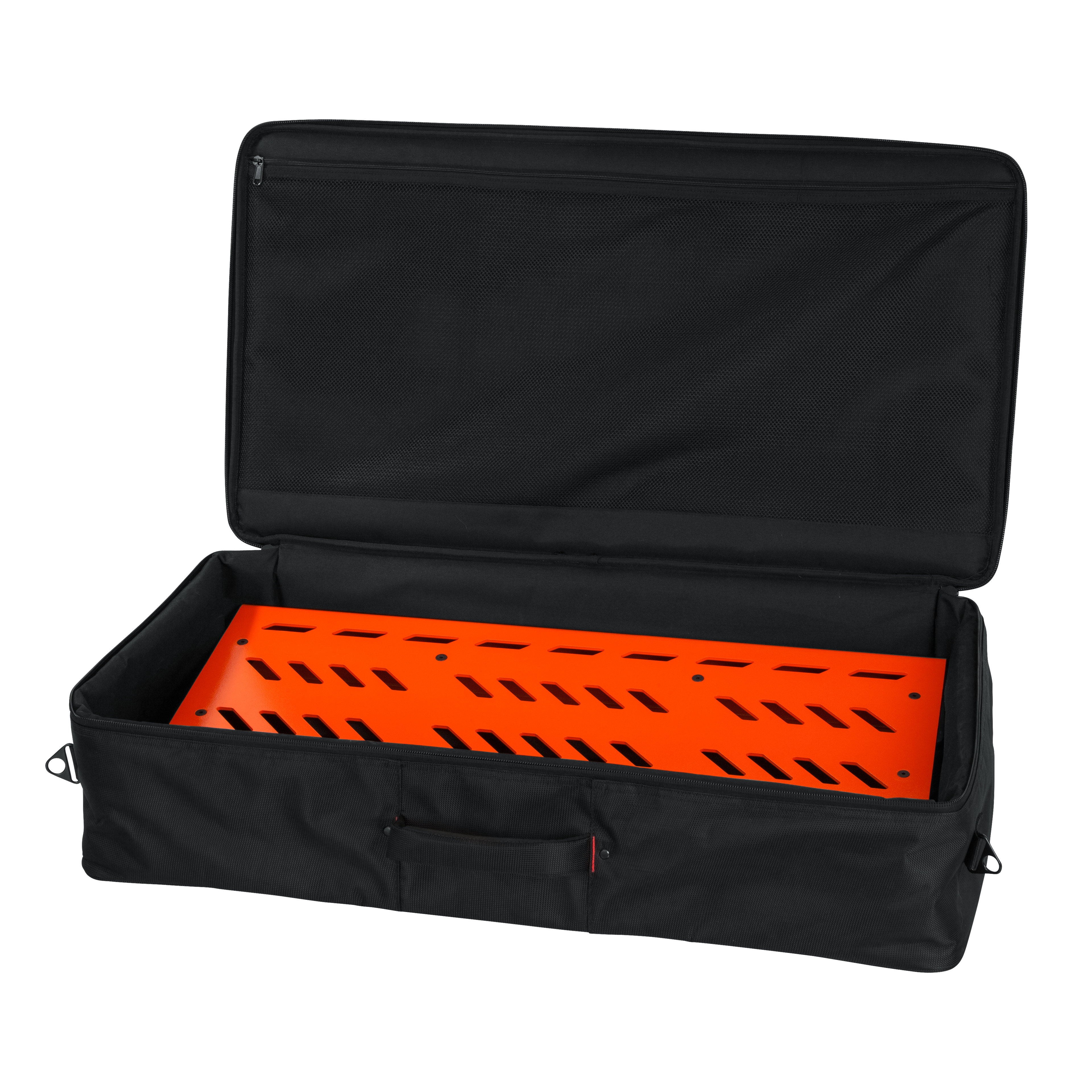 Orange Aluminum Pedal Board; XL w/ Carry Bag