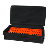 Orange Aluminum Pedal Board; XL w/ Carry Bag
