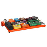 Orange Aluminum Pedal Board; XL w/ Carry Bag