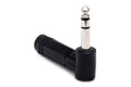 Right-angle Adapter, 1/4 in TRS to Same - Full