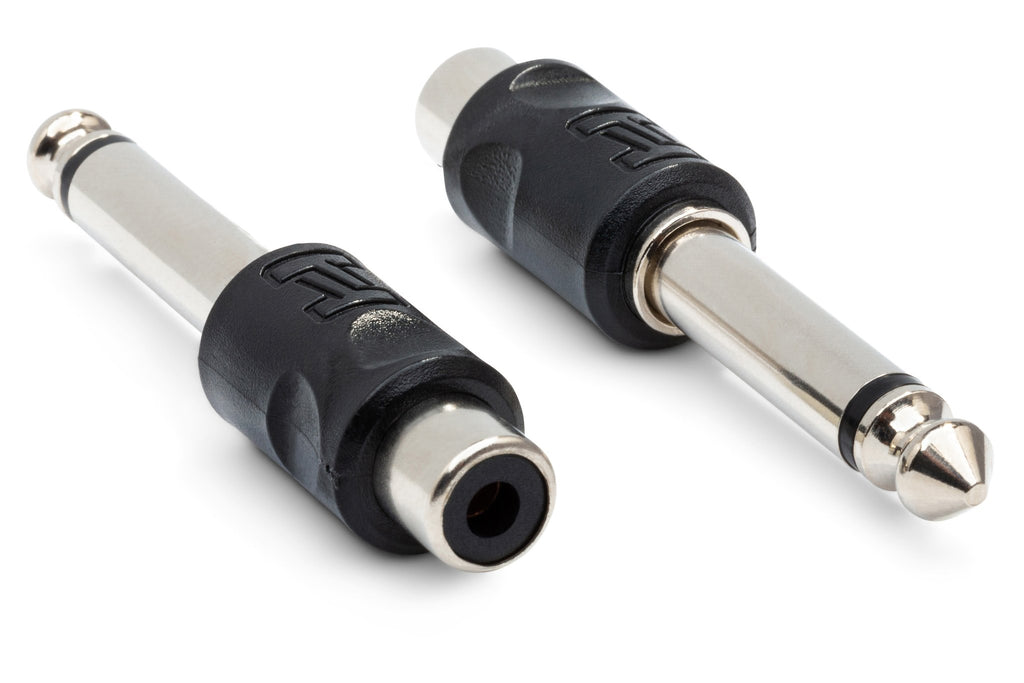 Adapters, RCA to 1/4 in TS, 2 pc - Pack