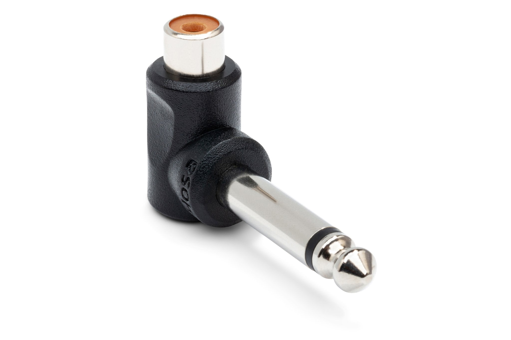 Right-angle Adapters, RCA to 1/4 in TS, 2 pc - Full