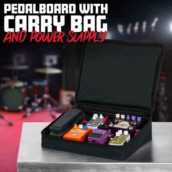 Pedal Board w/ Carry Bag & Power Supply