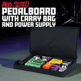Pedal Board w/ Carry Bag & Power Supply; Pro Size