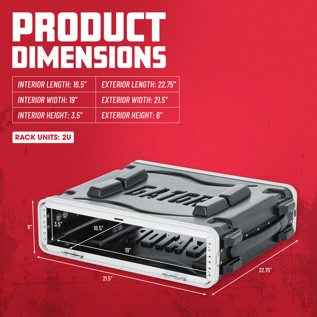2U Audio Rack; Standard