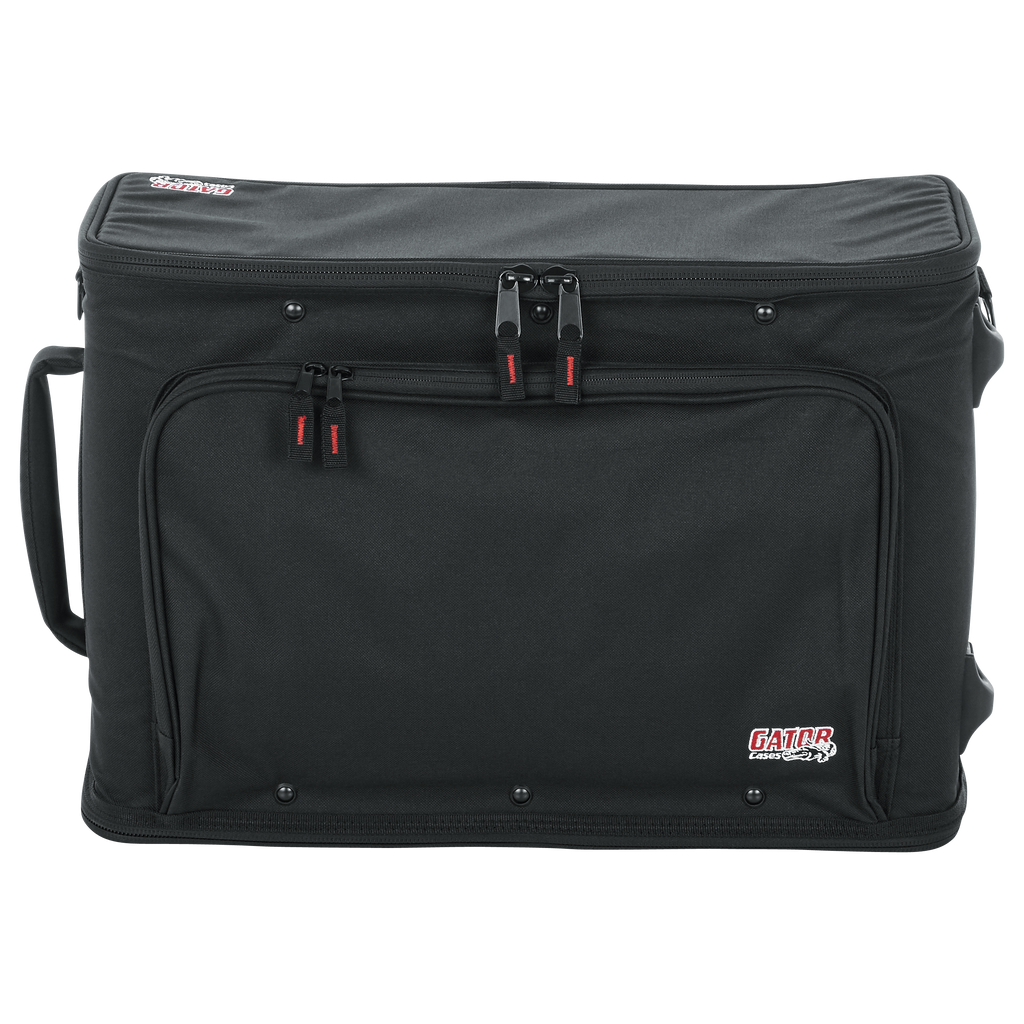 2U Lightweight rack bag w/ tow handle and wheels
