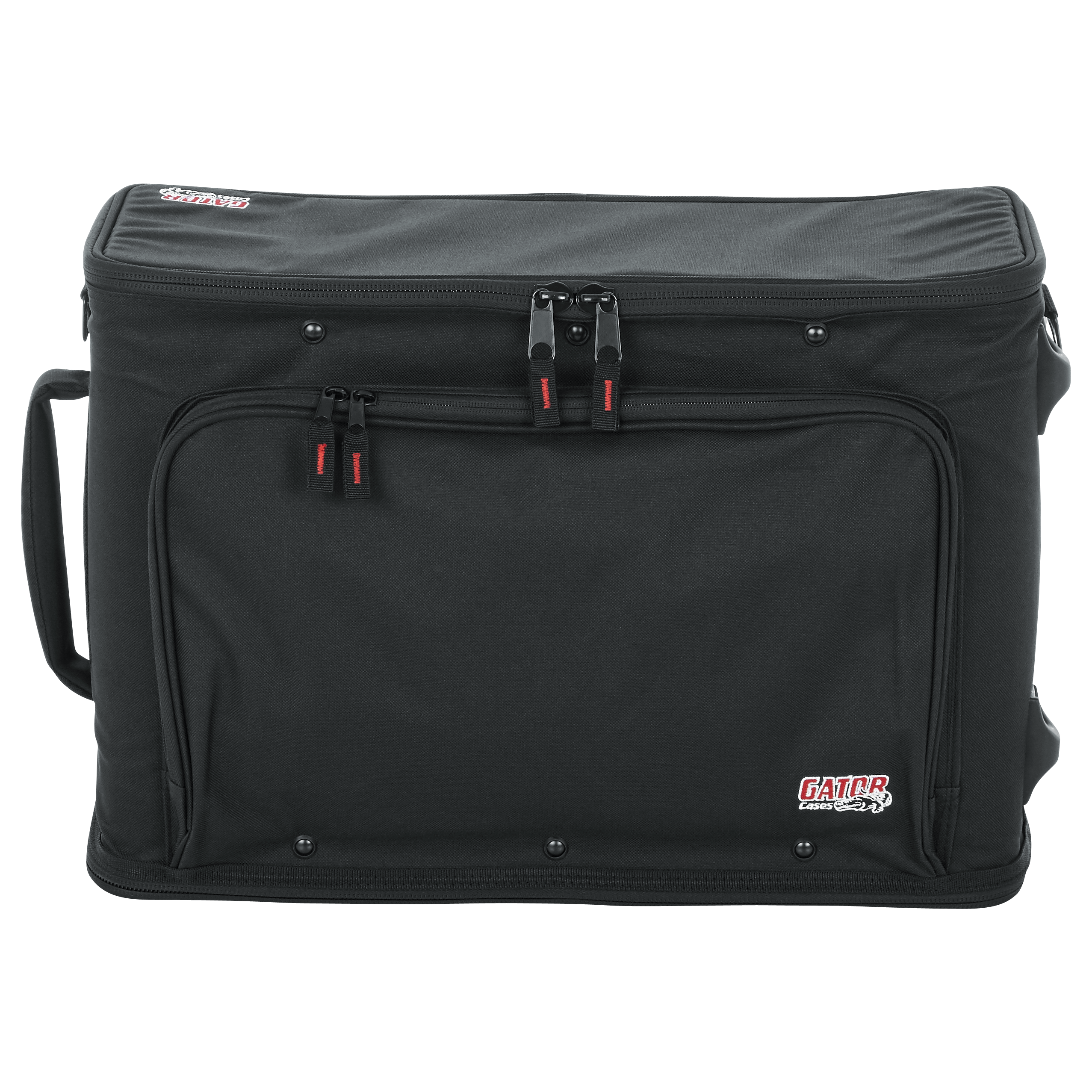 2U Lightweight rack bag w/ tow handle and wheels