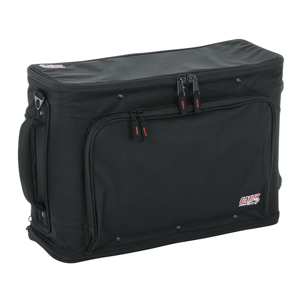 2U Lightweight rack bag w/ tow handle and wheels